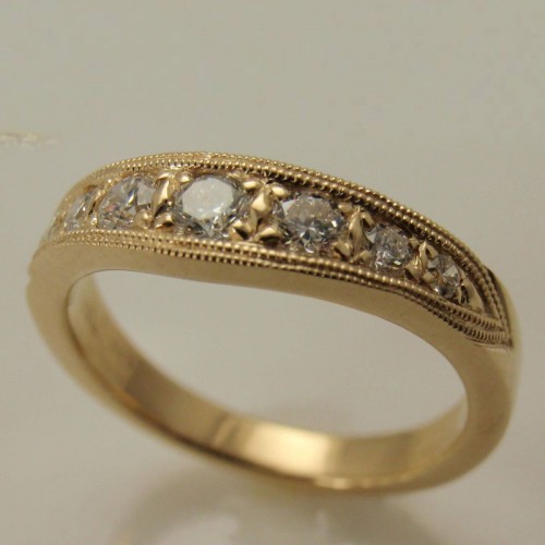 Custom Vintage Diamond Band