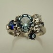 Custom Diamond & Sapphire Ring