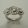 Custom Three Halo Ring