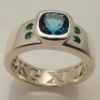Custom Gemstone & Diamond Ring