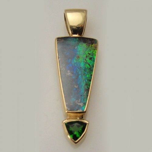 Custom Ammolite Pendant
