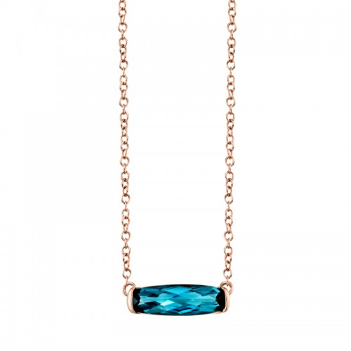 London Blue Topaz Necklace