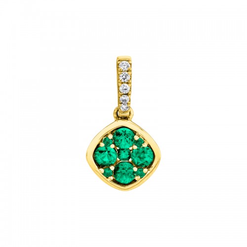 Emerald Cluster Pendant