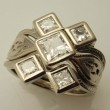 Custom Princess Cut Wedding Set