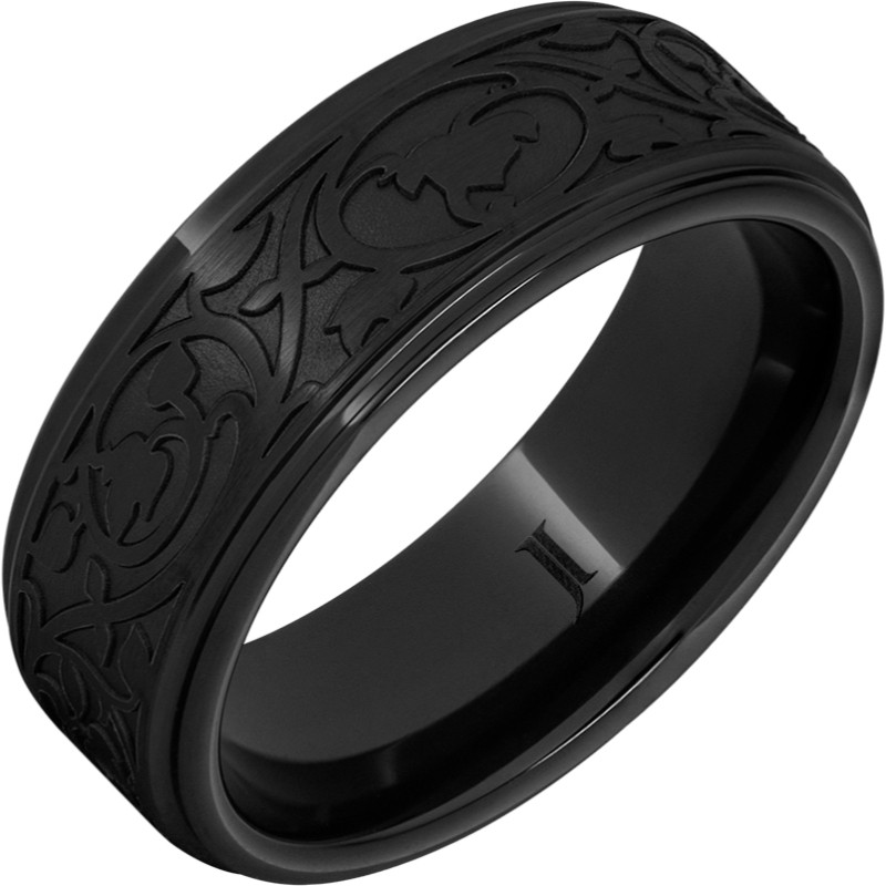 Black Diamond Ceramic&trade; Art Nouveau Ring