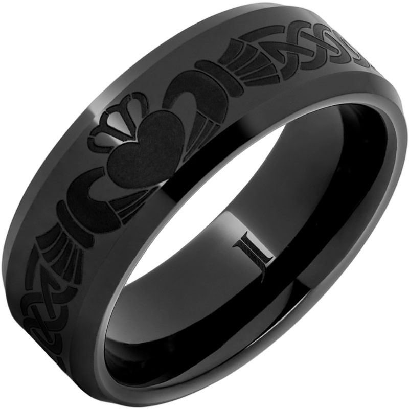 Black Diamond Ceramic&trade; Claddagh Ring