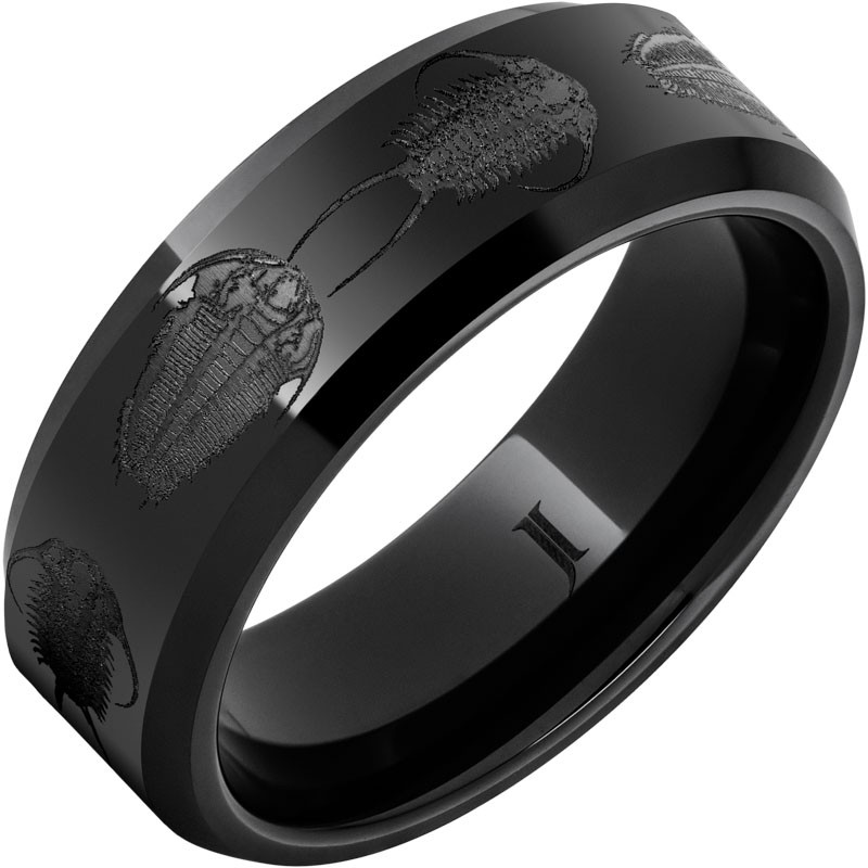 Trilobite - Black Diamond Ceramic&trade; Ring