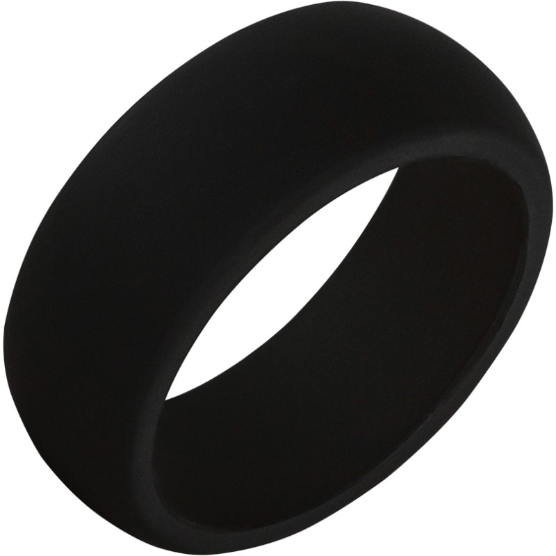 TruBand&trade; Silicone Classic Black Ring