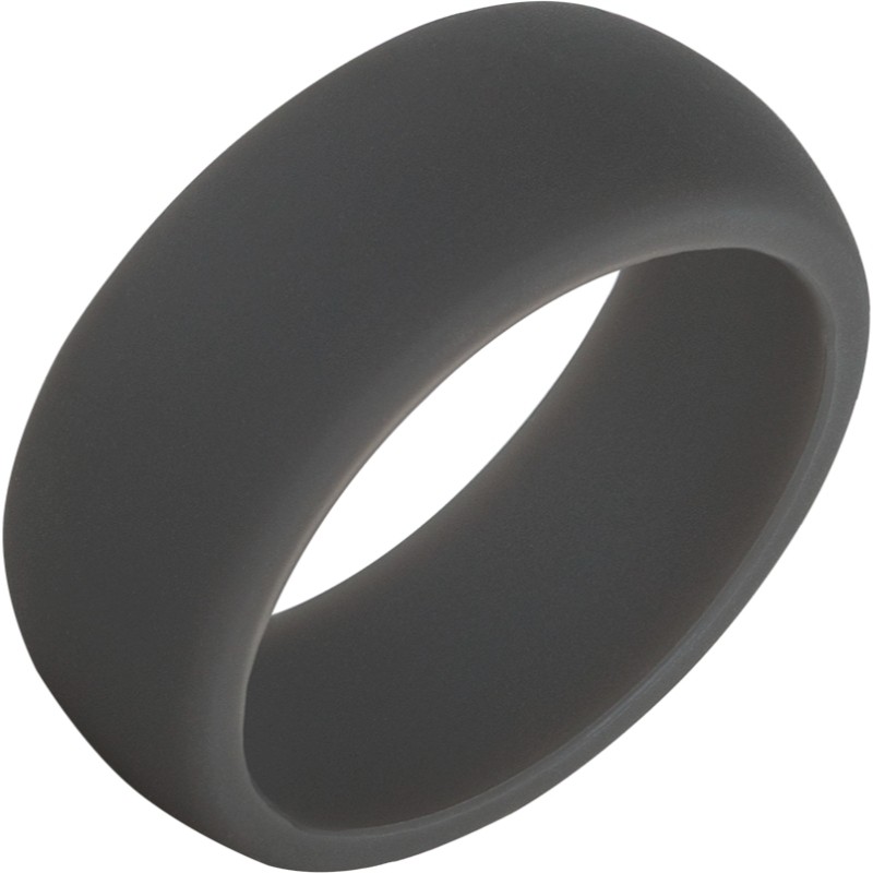 TruBand&trade; Silicone Classic Grey Ring