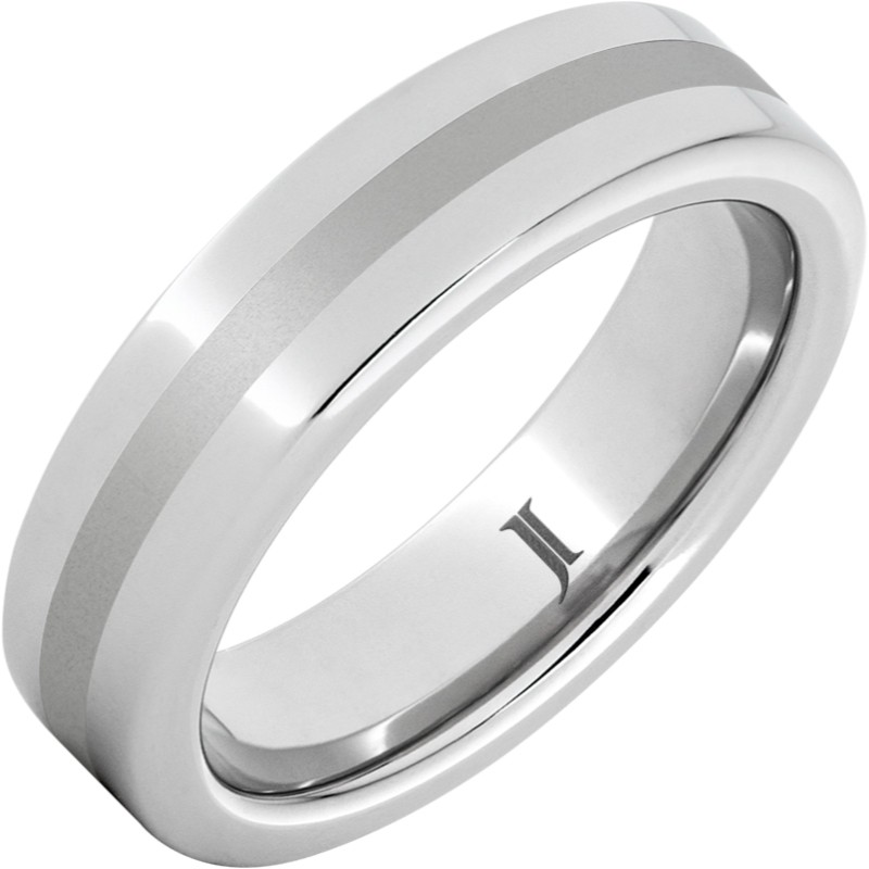 Serinium&reg; Ring with Satin Finish Center