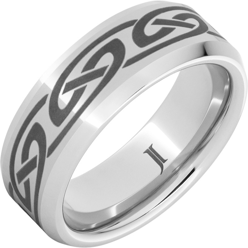 Serinium&reg; Ring with Celtic Knot Pattern