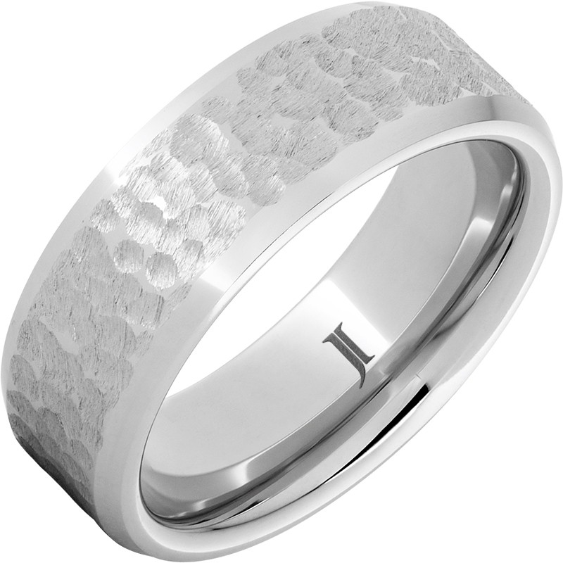 Lunare - Serinium&reg; Moon Surface Carved Ring