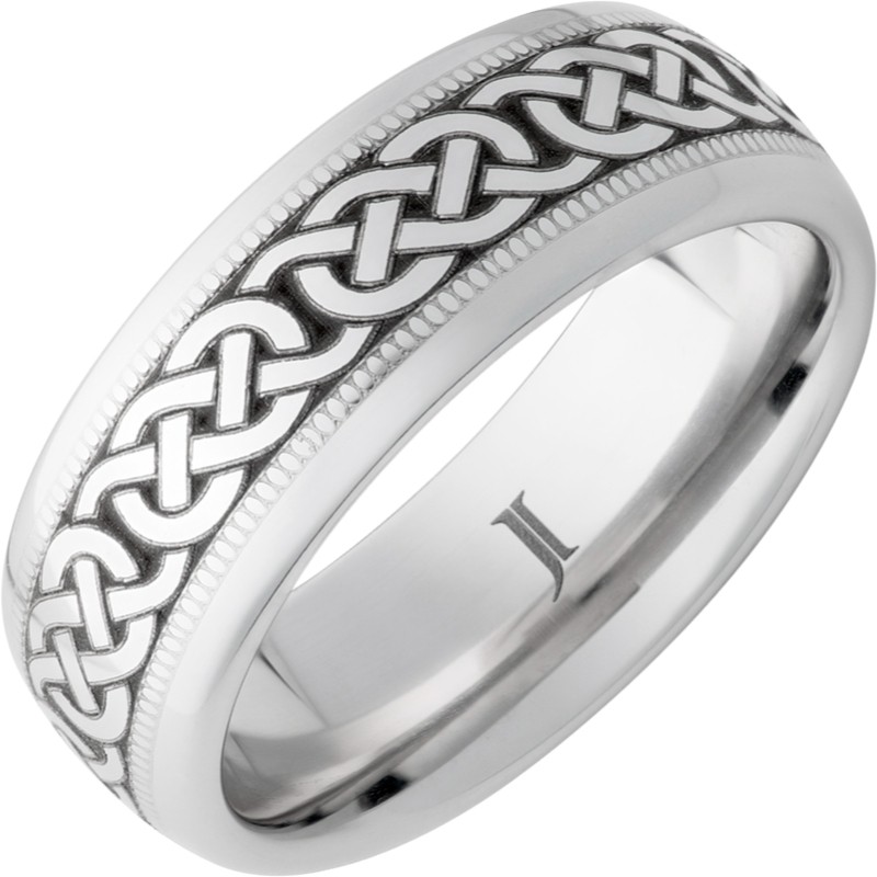Serinium&reg; Ring with Celtic Knot Pattern