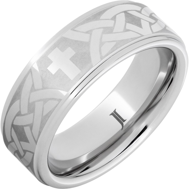 Serinium&reg; Christian Cross and Knot Ring