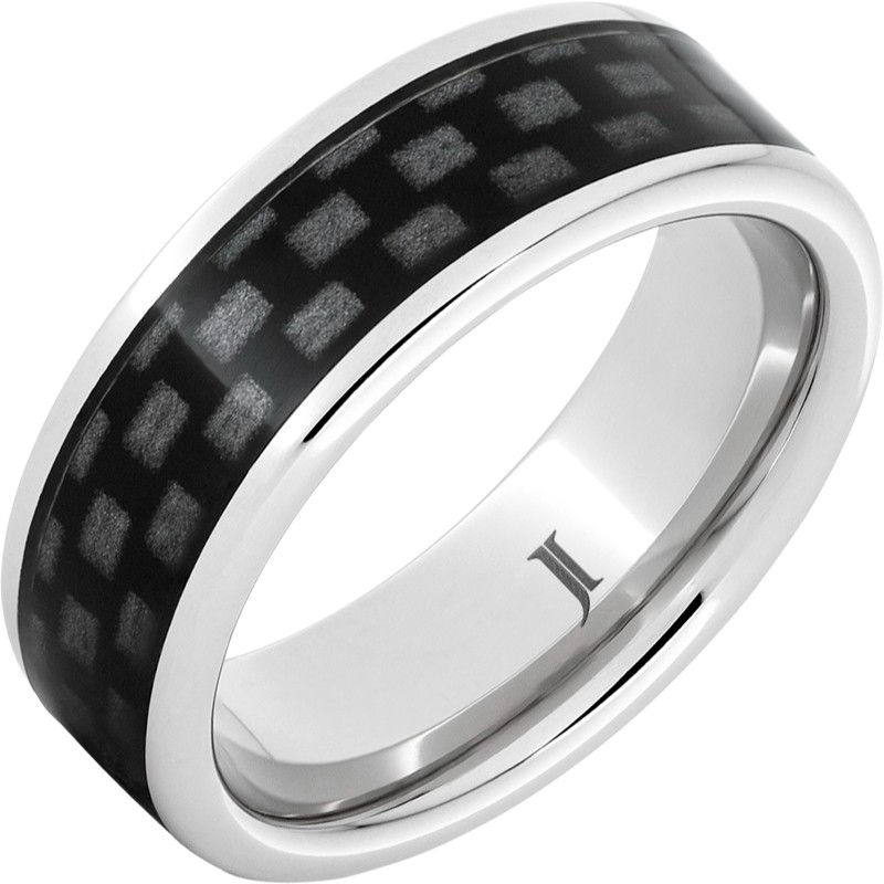 Serinium&reg; Black Carbon Fiber Ring