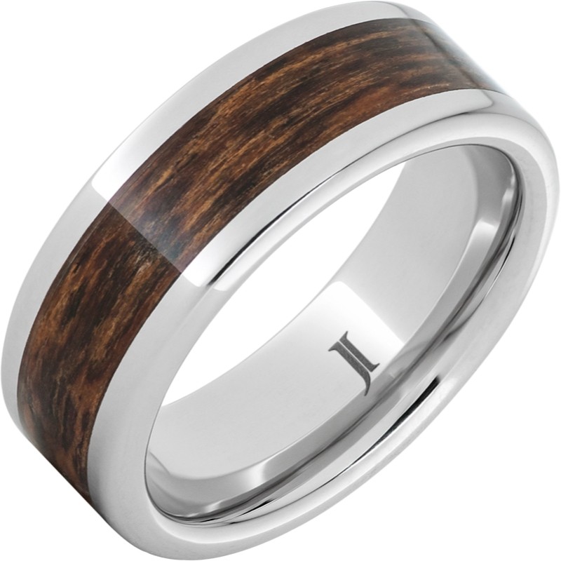 Serinium&reg; Ring with Bocote Wood Inlay