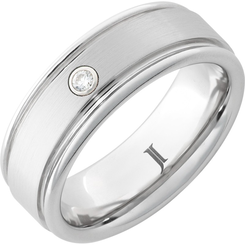 Serinium?Diamond Ring with Satin Finish