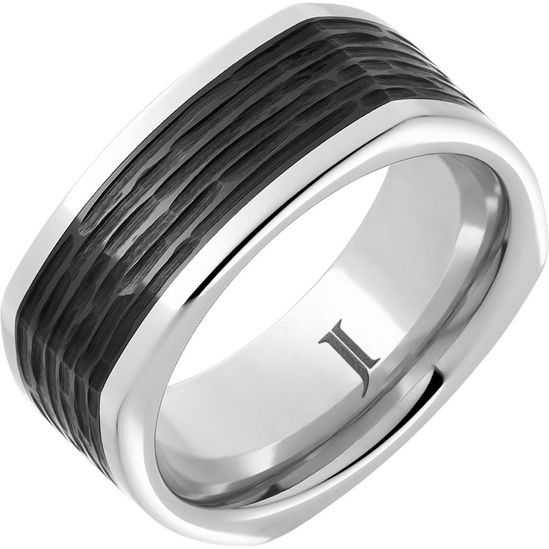 The Cubist - Serinium&reg; Black Diamond Ceramic&trade; Ring