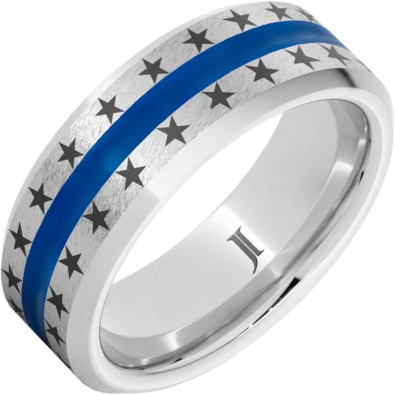 The Stars and Stripes - Serinium&reg; Ring with Enamel Inlay