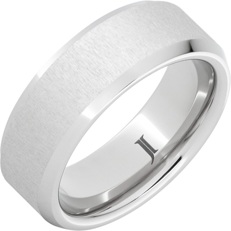 Serinium&reg; Beveled Ring with Satin Finish