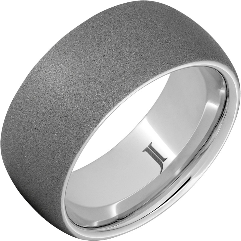 Serinium&reg; Men's Ring with Sandblast Finish