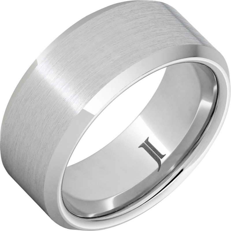 Serinium&reg; Beveled Satin Ring