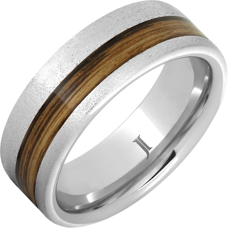 Barrel Aged&trade; Serinium&reg; Ring with Rye Whiskey Inlay and Stone Finish
