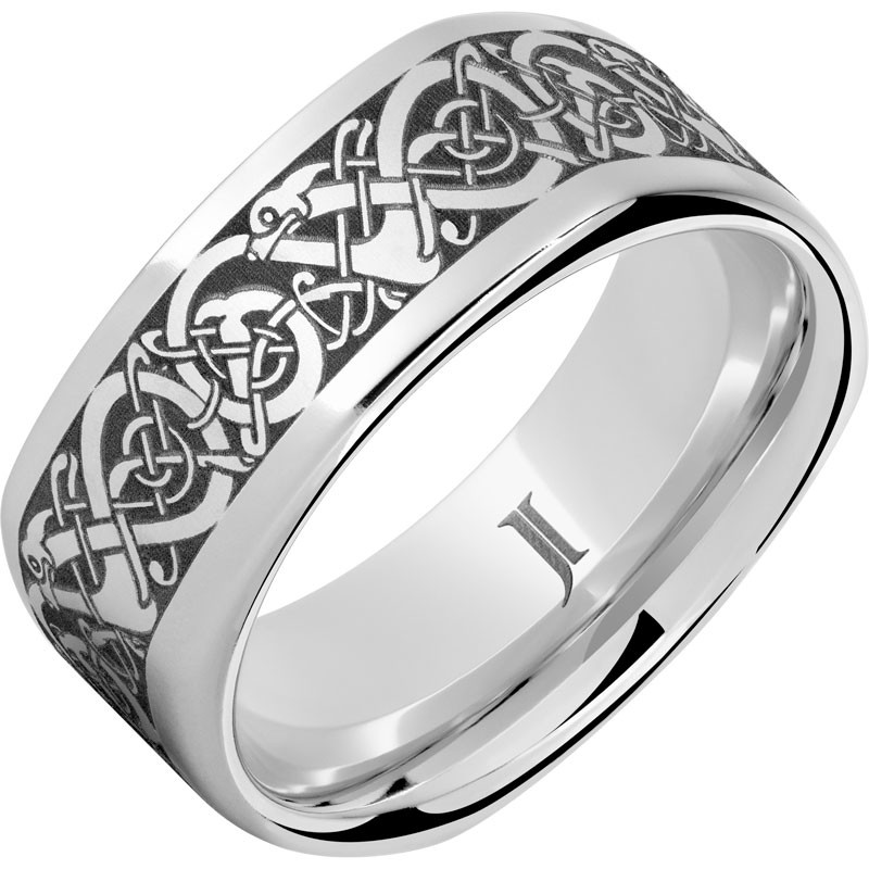 The Viking - Serinium&reg; Square Engraved Ring