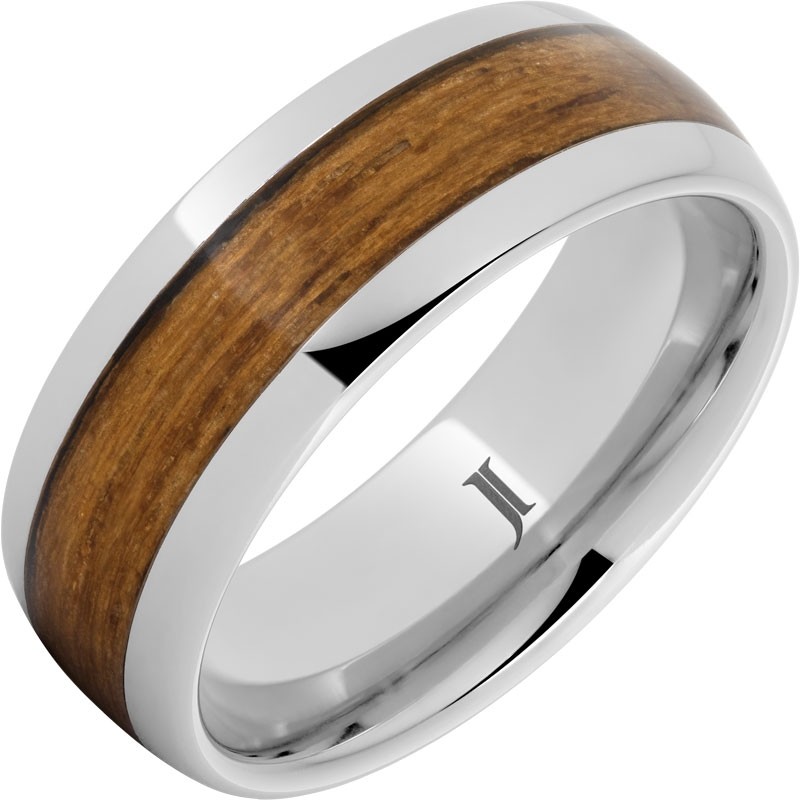 Serinium&reg; Ring with Marine Teak Inlay