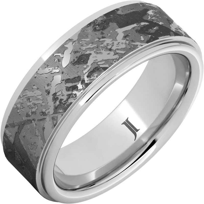 Kuiper - Serinium&reg; Meteorite Pattern Engraved Ring
