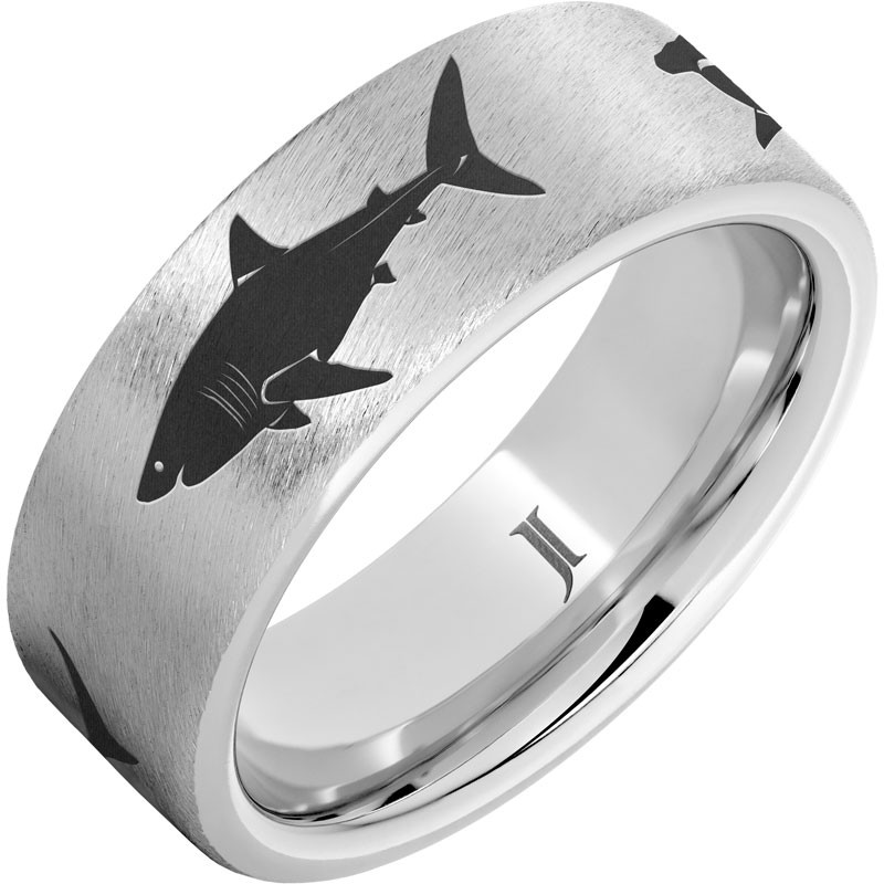 Sea Predator - Serinium&reg; Shark Engraved Ring