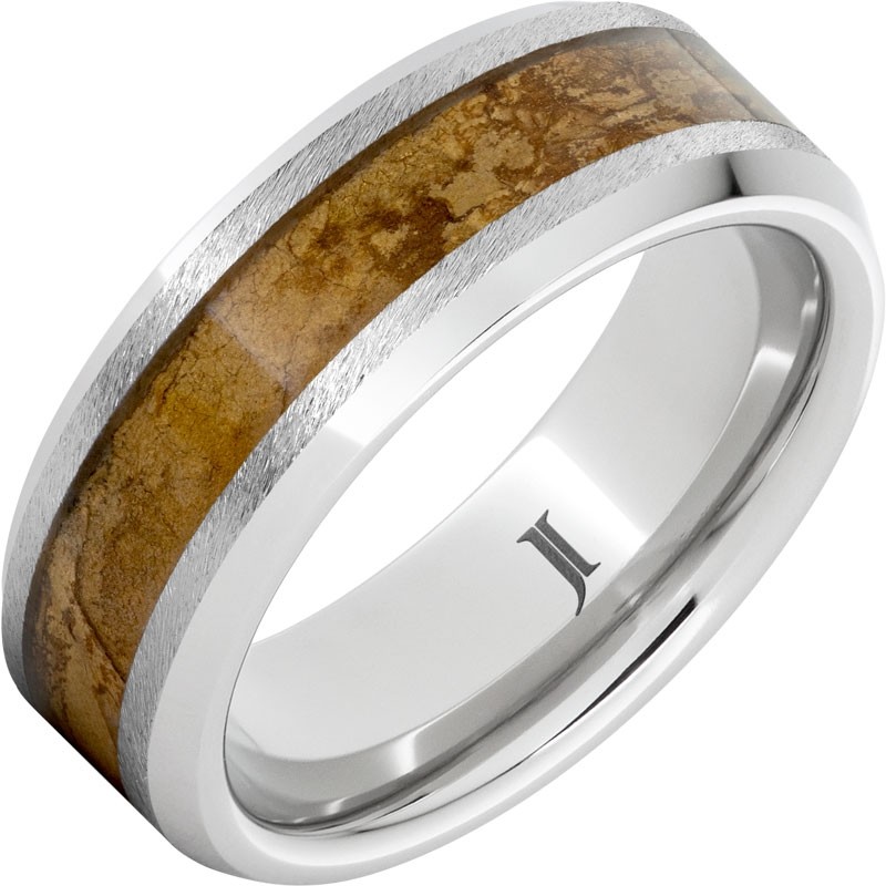 The Banker - Serinium&reg; Natural Cigar Inlay Ring