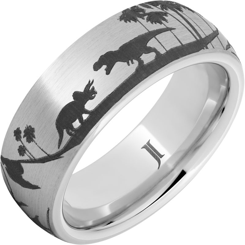 Serinium&reg; Ring with Dinosaur Scene