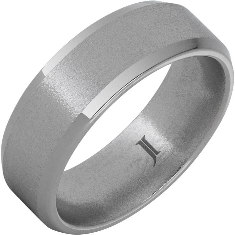 Aerospace Grade Titanium&trade; Ring with Stone Finish