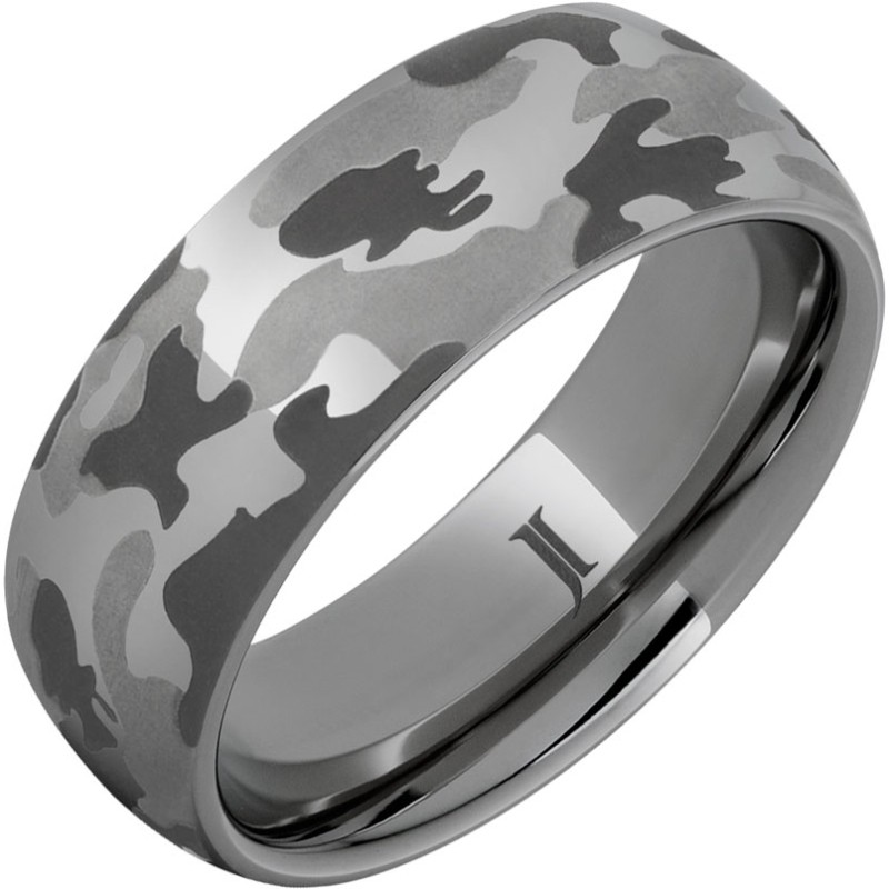The Hunter - Rugged Tungsten&trade; Camo Engraved Ring