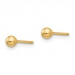 Gold Ball Post Earrings