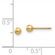 Gold Ball Post Earrings