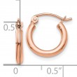 Rose Gold Hoops