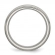 Ridged Edge Titanium Band