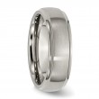 Ridged Edge Titanium Band