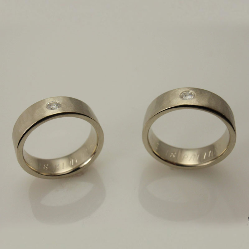 Custom Wedding Band Set