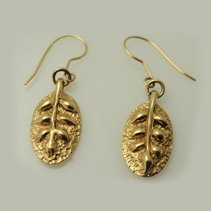 Custom Leaf Earrings