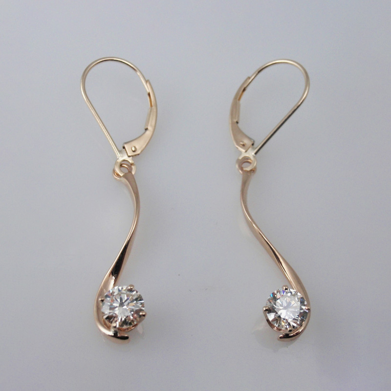 Custom Diamond Drop Earrings
