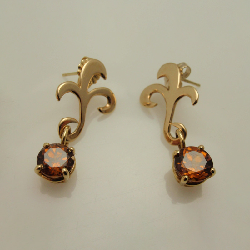 Custom Garnet Earrings