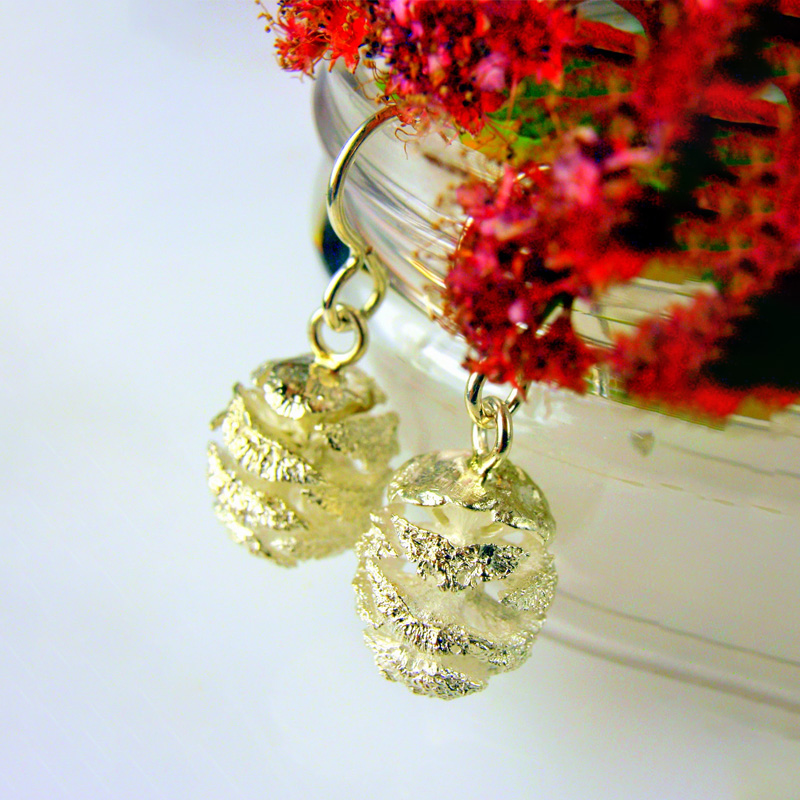 Custom Pine Cone Earrings