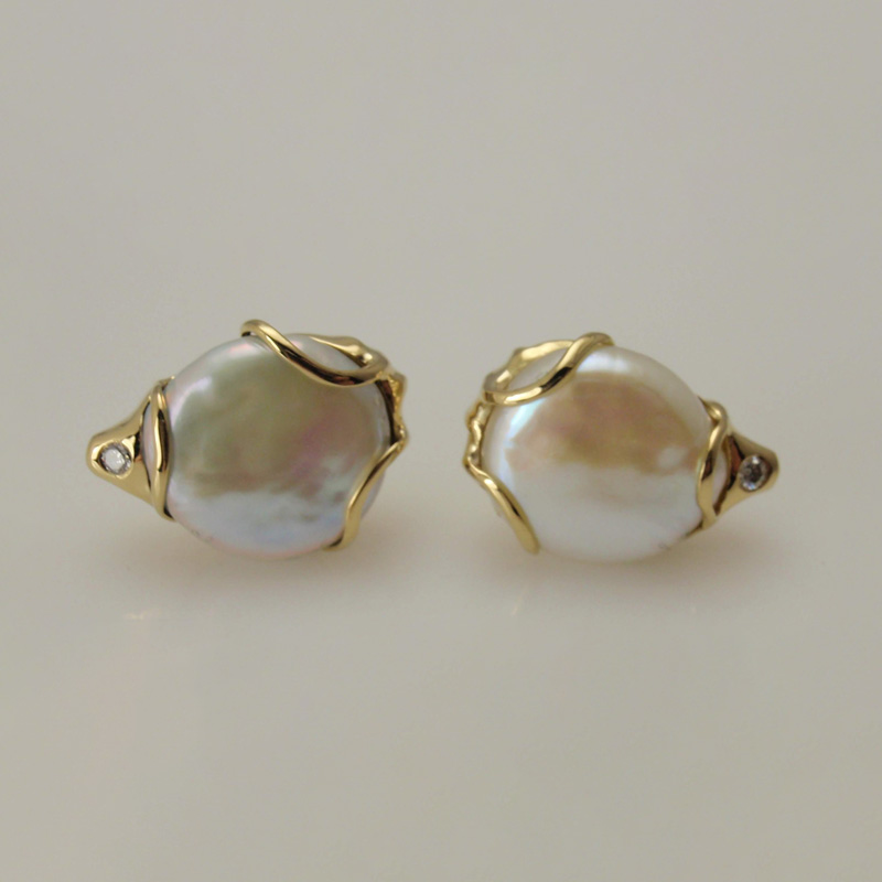 Custom Baroque Pearl Earrings