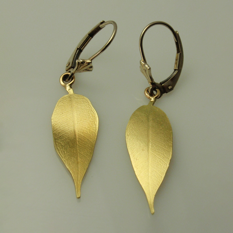 Custom Leaf Earrings