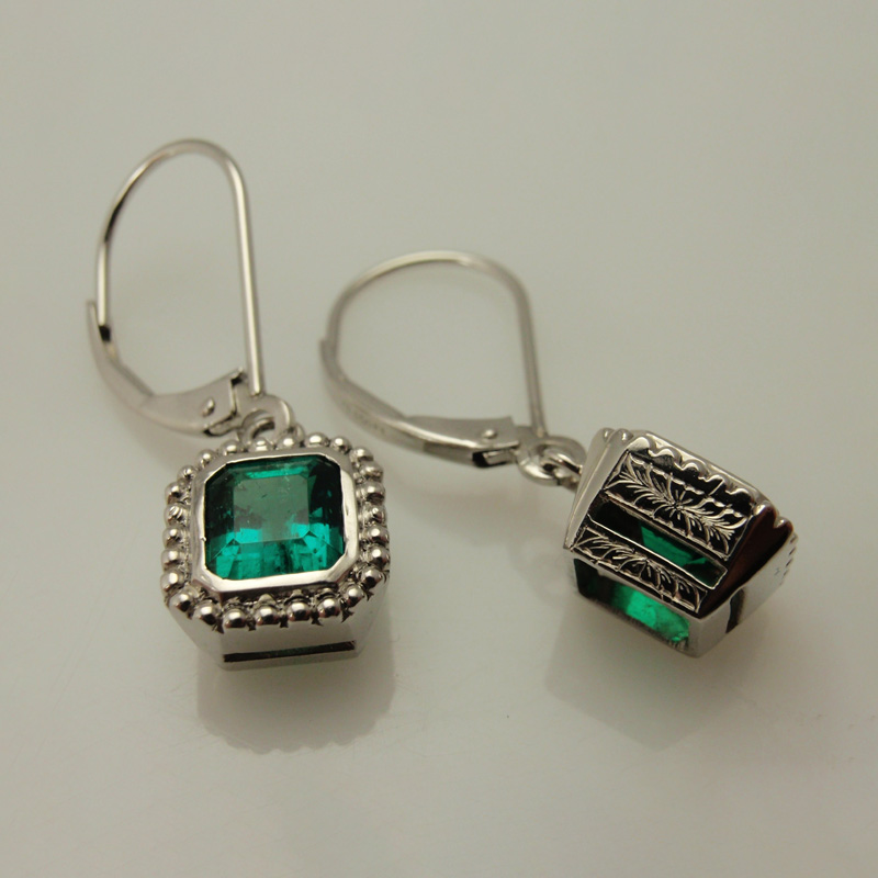 Custom Emerald Earrings