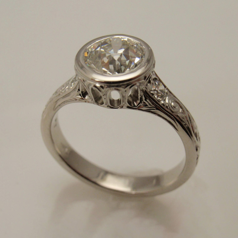 Custom Vintage Solitaire Ring