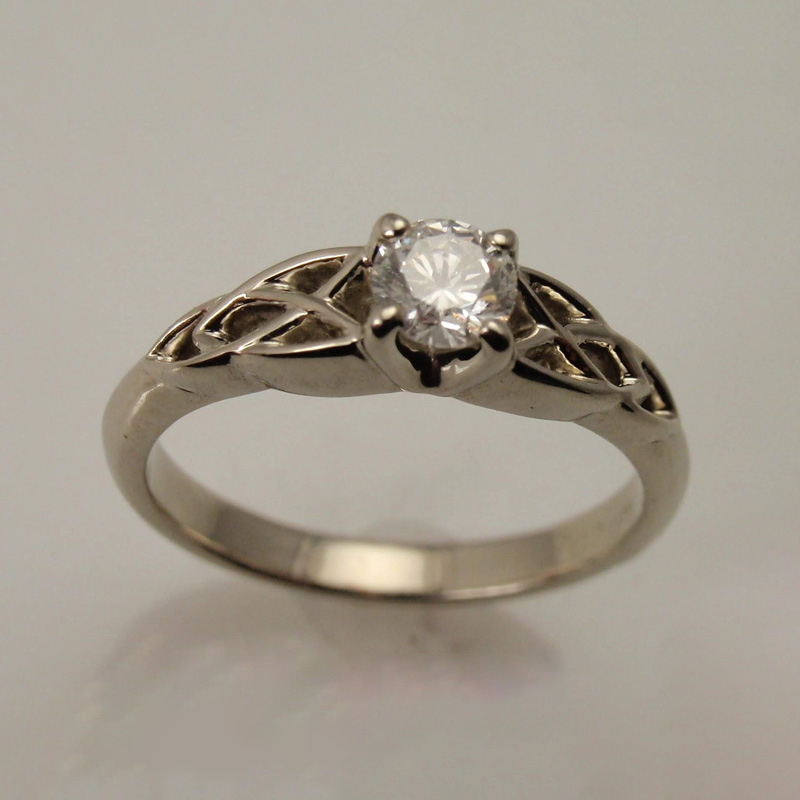 Custom Celtic Solitiare Ring